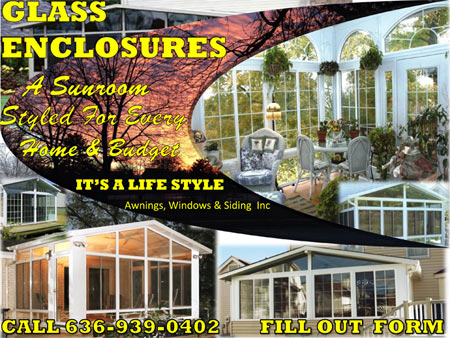 Glass enclosed sunrooms