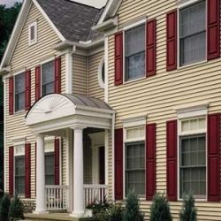 Home with vinyl siding
